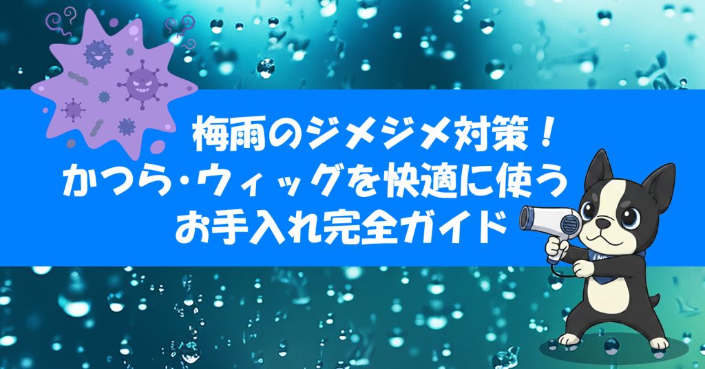 梅雨のジメジメ対策！かつら・ウィッグを快適に使うお手入れ完全ガイド