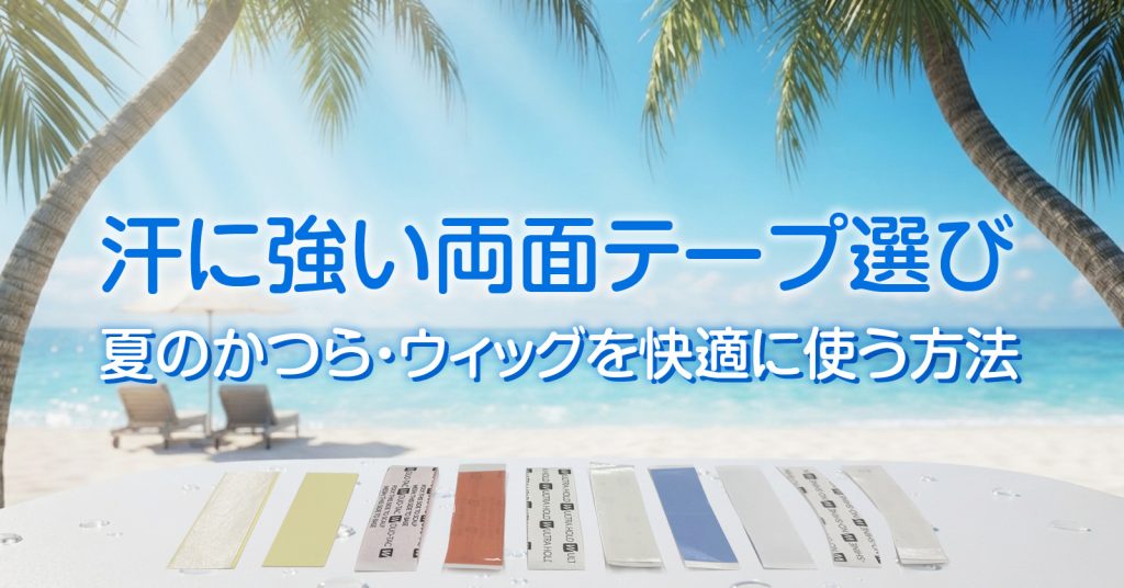 汗に強い両面テープ選び｜夏のかつら・ウィッグを快適に使う方法
