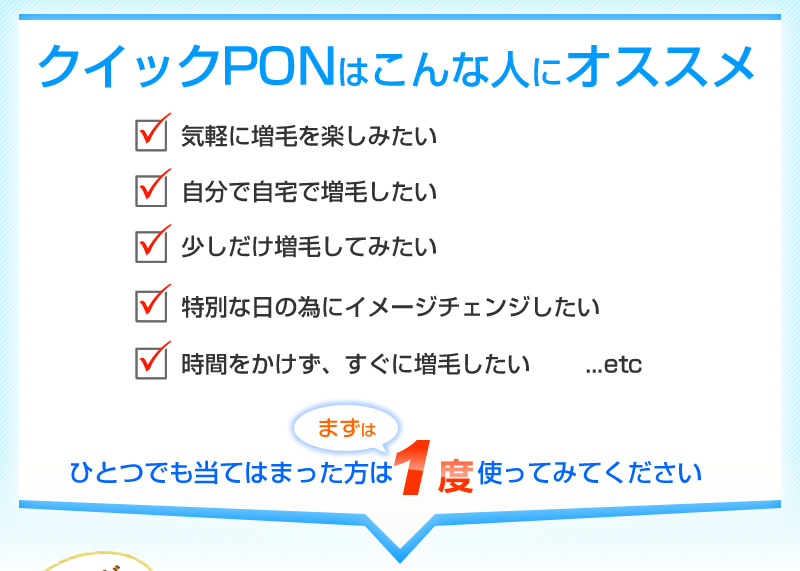 クイックPONはこんな人におすすめです