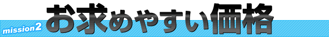 お求めやすい価格